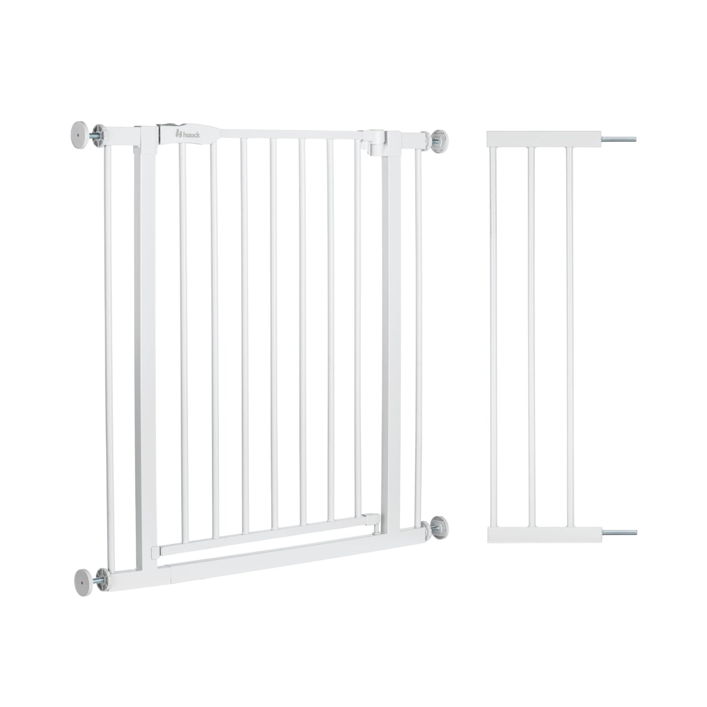 hauck turvavärav Open N Stop 2, valge, 96–101 cm, 21 cm pikendus