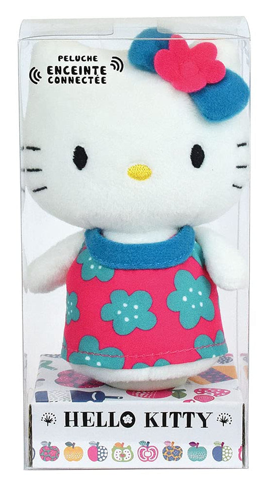 Jemini Hello Kitty pehme mänguasi Bluetooth-kõlariga, u 11 cm (roosa või sinine kleit)