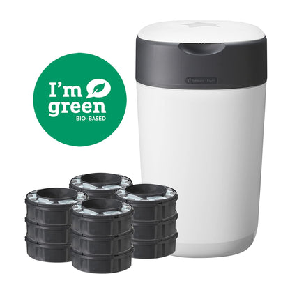 Tommee Tippee Twist & Click mähkmekonteineri stardikomplekt – 12 kassetti