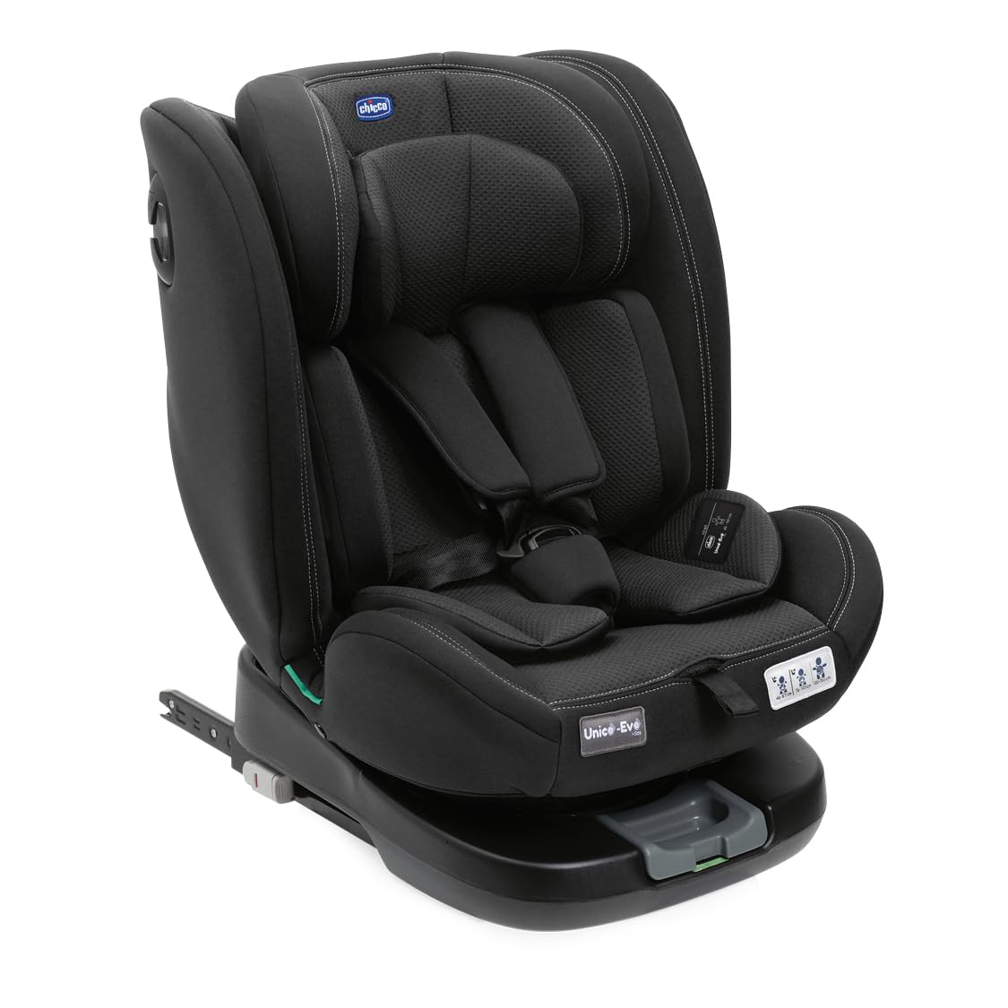 Chicco Unico Evo i-Size turvatool, 0–36 kg, 0–12 aastat, must