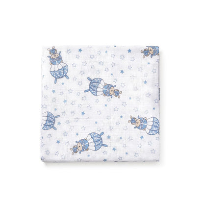 Interbaby 3-osaline musliintekkide komplekt, sinine, 80 × 80 cm, mudel 98971-01