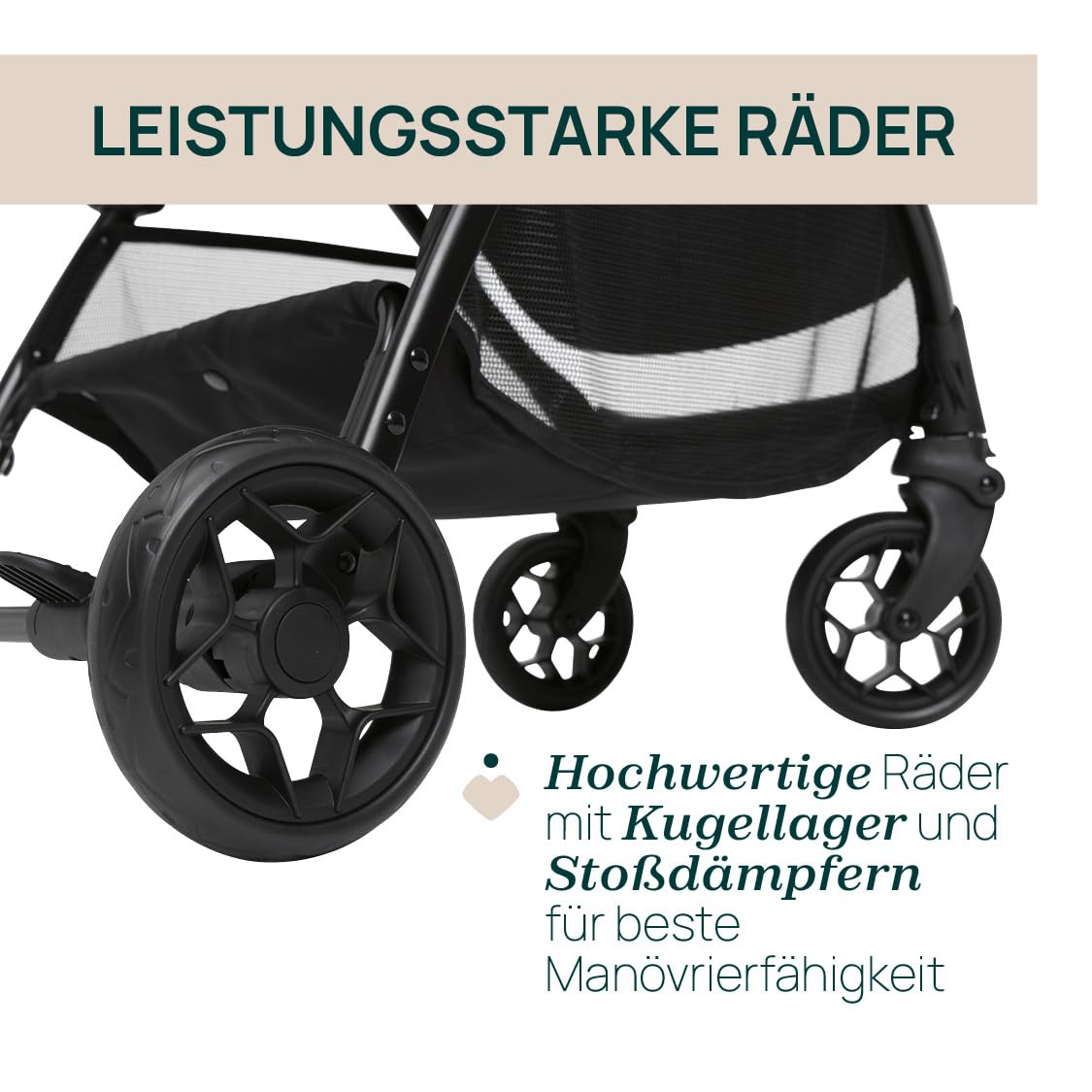 Chicco Glee jalutuskäru, must värvilise mustriga (Playful Black), kuni 22 kg