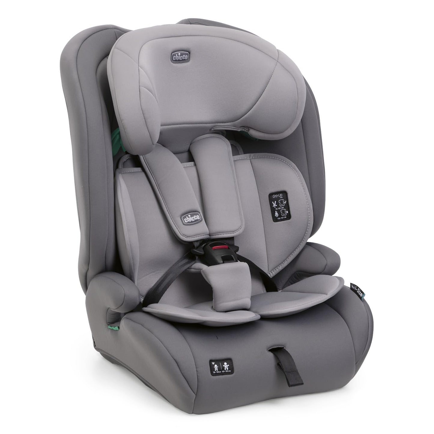 Chicco Gro Up i-Size turvatool 76-150 cm, 15 kuud kuni 12 aastat, ISOFIX, 5 kg, hall