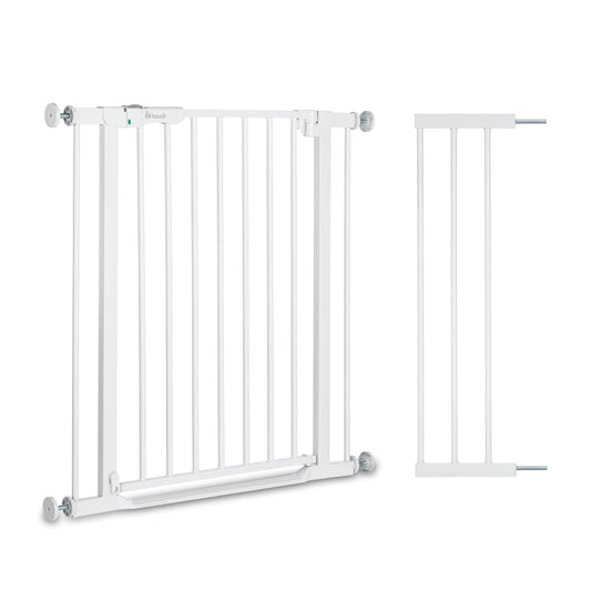 hauck Clear Step Autoclose 2 turvavärav 21 cm pikendusega, valge, 96-101 cm, 77 cm, ilma puurimiseta