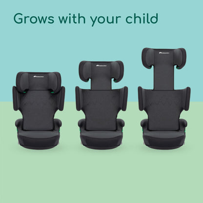 Bebeconfort Road Fix i-Size turvaiste, Isofix, 100–150 cm, 3,5–12 a, Tinted Black