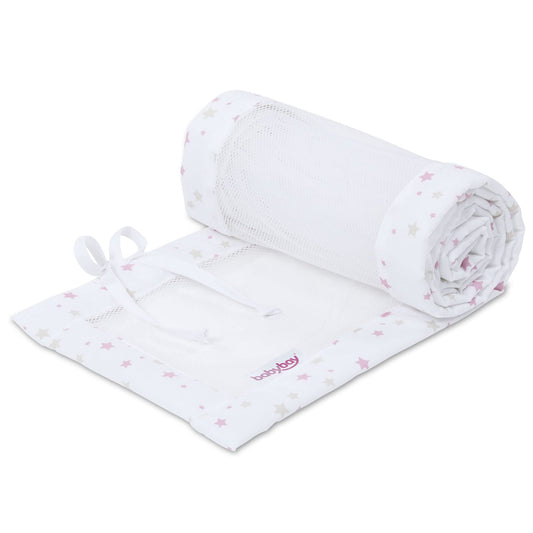 babybay voodipehmendus mudelitele Maxi, Boxspring, Comfort ja Comfort Plus, valge Sand/Berry