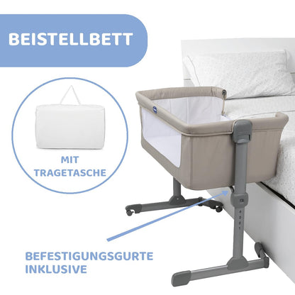 Chicco Next2Me Essential vooditasku, 6 kõrgusastet, beež (Dove), 0–6 kuud