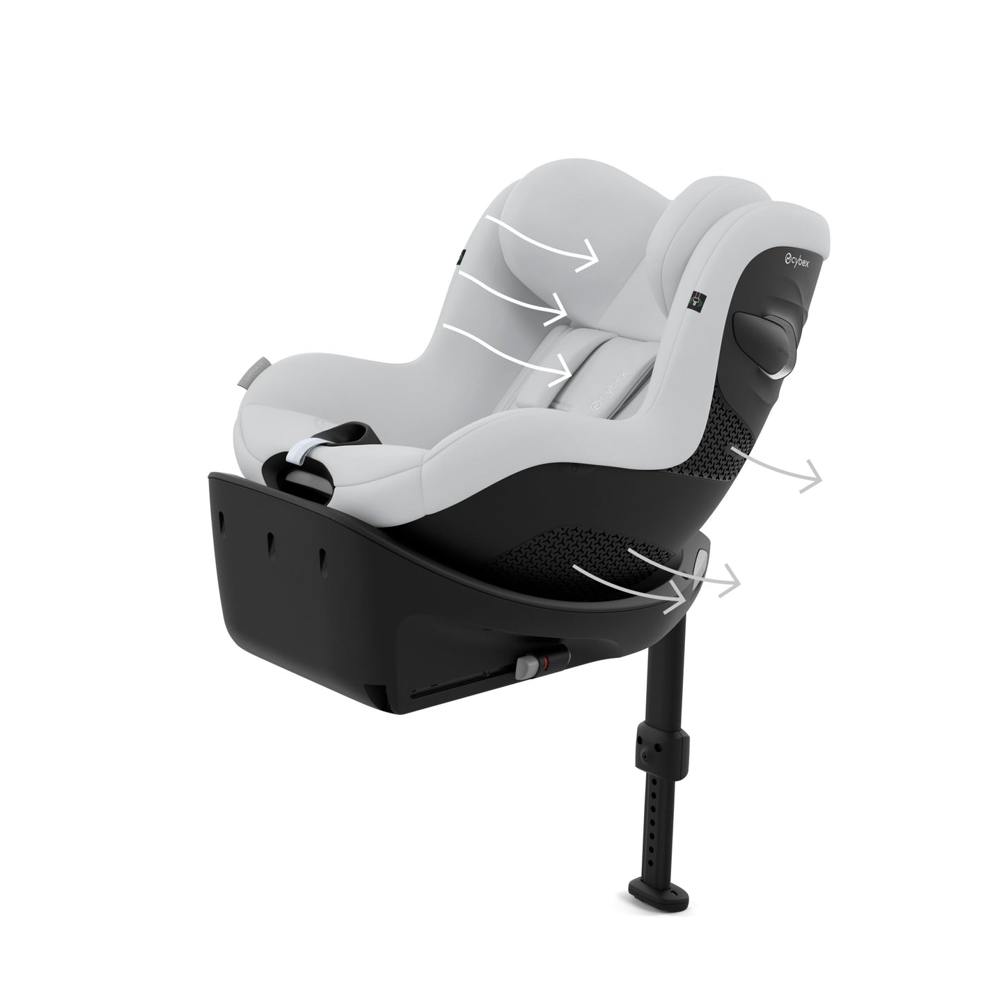 Cybex turvatool Sirona Gi i-Size Comfort, Fog Grey, ISOFIX, 61-105cm