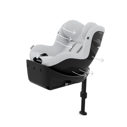 Cybex turvatool Sirona Gi i-Size Comfort, Fog Grey, ISOFIX, 61-105cm