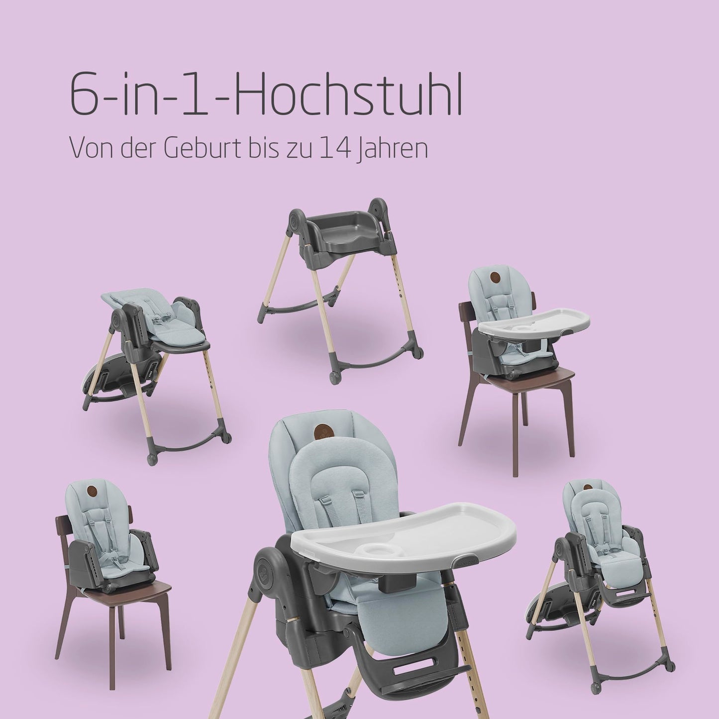 Maxi-Cosi Minla 6-ühes söögitool (Essential Graphite)