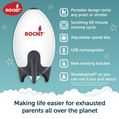 Rockit Rocker USB-laetav vankrikiigutaja, valge