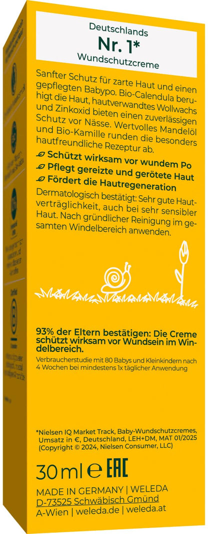 WELEDA Bio Baby Calendula mähkmepiirkonna kreem, 30 ml