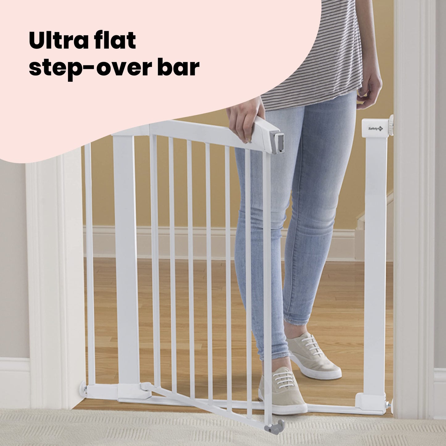 Safety 1st Flat Step turvavärav, 73–80 cm, valge