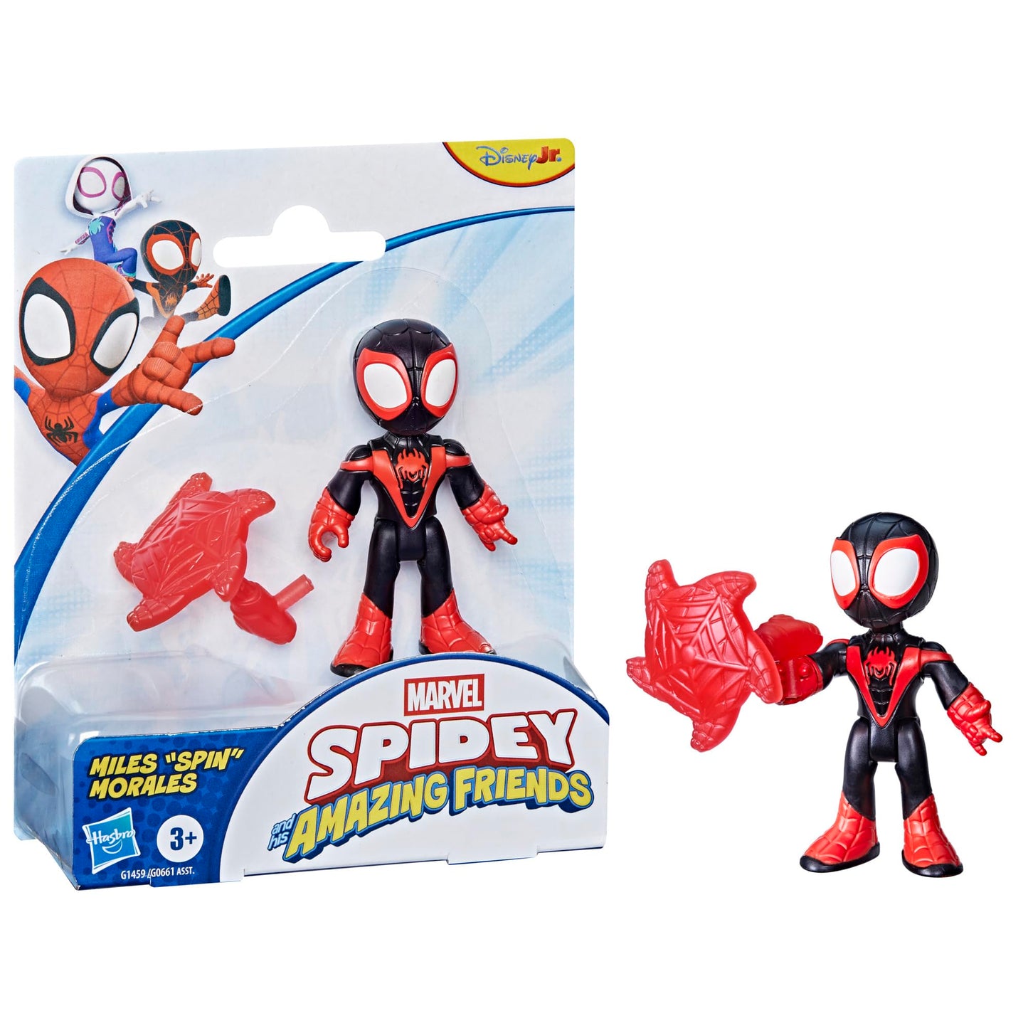 Marvel Spidey & Sõbrad – Miles “Spin” Morales 7,6 cm tegevusfiguur eemaldatava võrgu-aksessuaariga