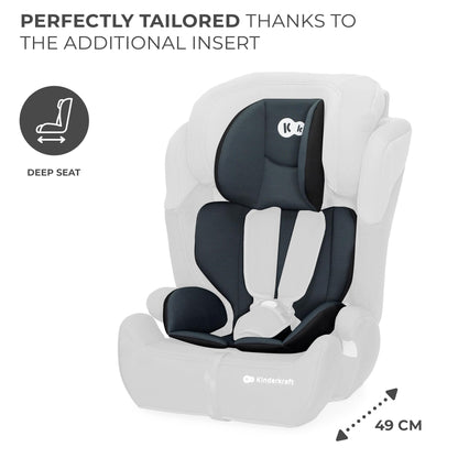 Kinderkraft Comfort UP i-Size turvatool 76–150 cm, 15 kuud–12 a, must