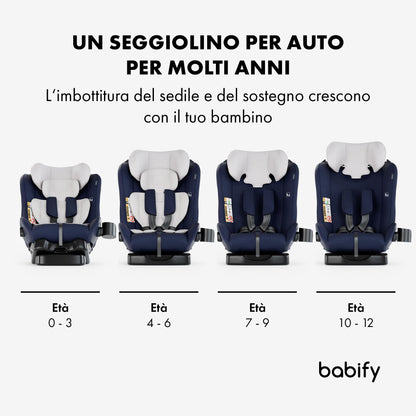 Babify 3-in-1 turvatool 40–150 cm (R129), turvavööga kinnitatav – sinine/hall