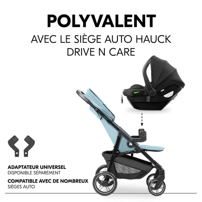 Hauck Shop N Care Compact jalutuskäru, kuni 25 kg, Dusty Blue