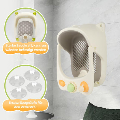 Aragallant baby bath seat with toys, 6–18 months, white
