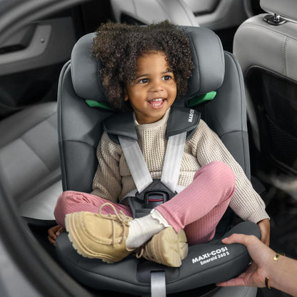 Maxi-Cosi Emerald 360 S i-Size pöörlev turvatool 0–12 aastasele, 40–150 cm / 0–36 kg, Tonal Black