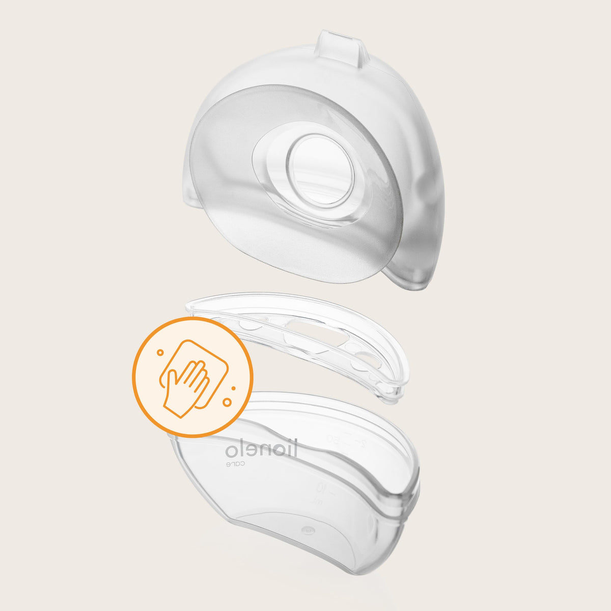 Lionelo MILKY 2IN1 rinnapiimakoguja ja silikoonist käsipump LOC-MILKY 2IN1