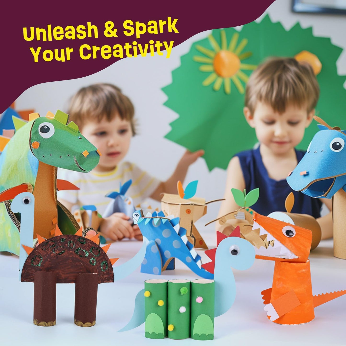 LAOESE dinosauruste teemaline meisterdamiskomplekt lastele