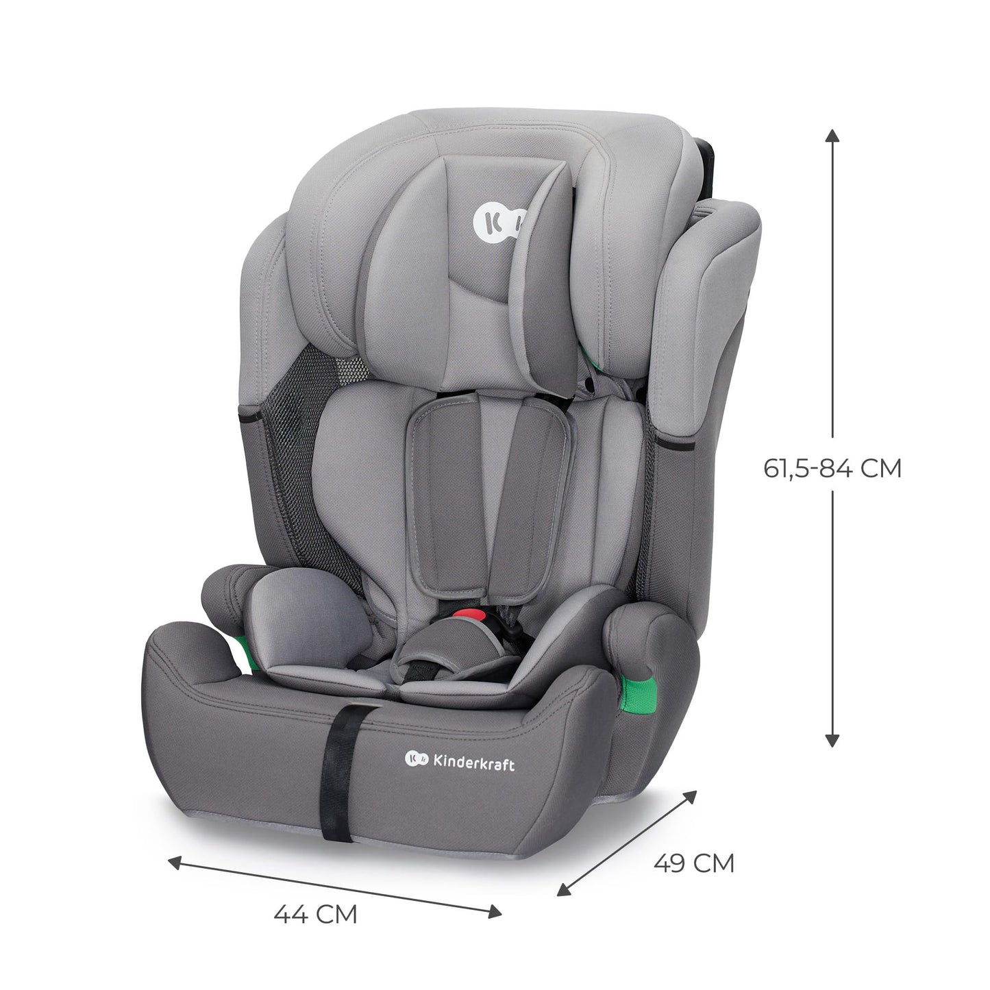 Kinderkraft Comfort UP i-Size turvatool 76–150 cm (9–36 kg), 15 kuud – 12 a, hall