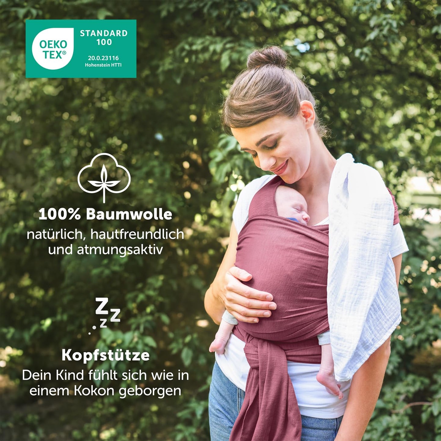 Laleni kandelina punane, 5,10 m, vastsündinutele kuni 15 kg