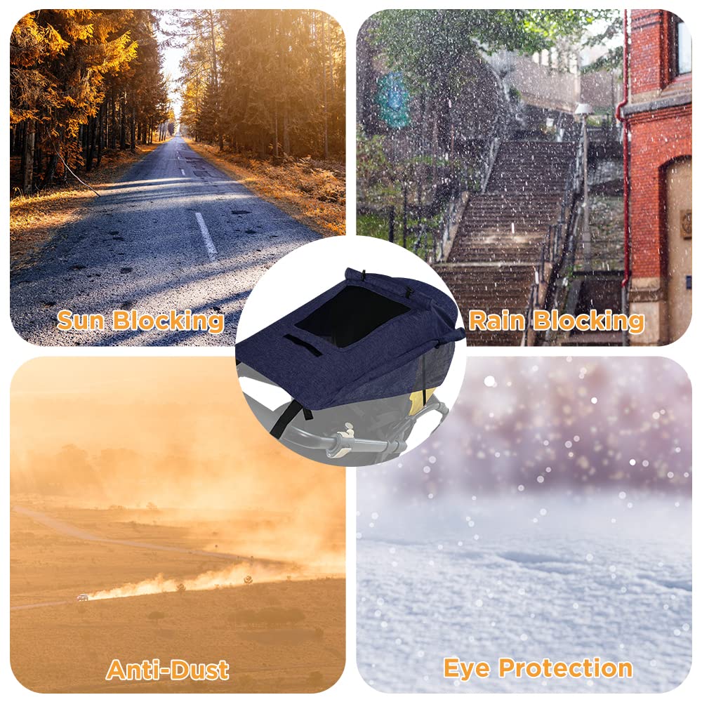 WD&CD universaalne päikesekate kärule, UV-kaitsega, tumesinine