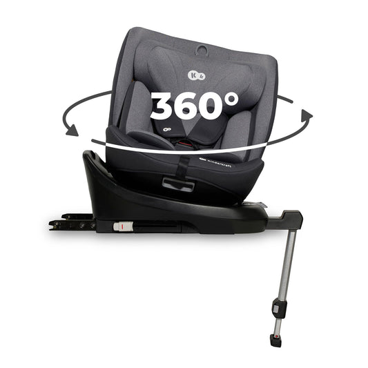 Kinderkraft I-360 i-Size pöörlev turvatool 0–12 a (40–150 cm / 0–36 kg), ISOFIX, hall