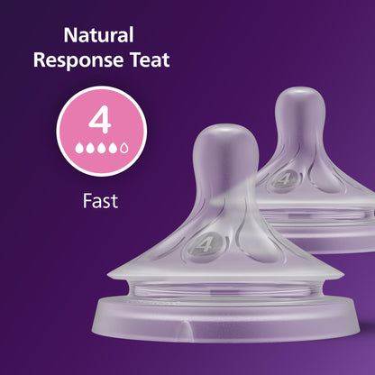Philips Avent Natural Response lutid, 2 tk, voolukiirus 4, 3+ kuud