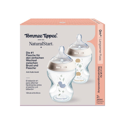 Tommee Tippee Natural Start anti-koolik lutipudel 260 ml, 2 tk
