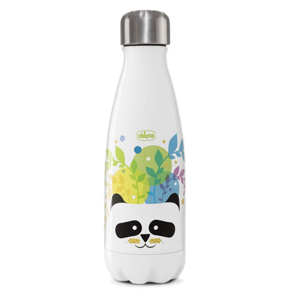 Chicco Drinky Panda termospudel, roostevaba teras, 350 ml