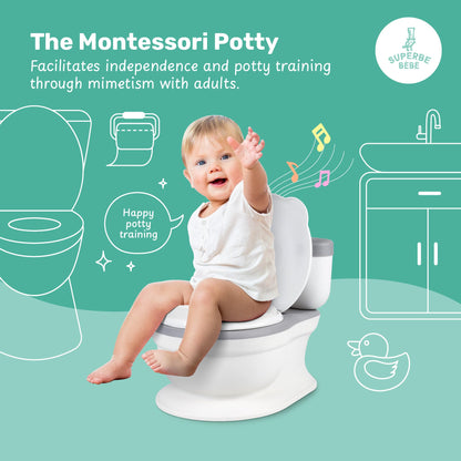 Superbé Bébé heliefektiga treeningpott muusika ja eemaldatava anumaga