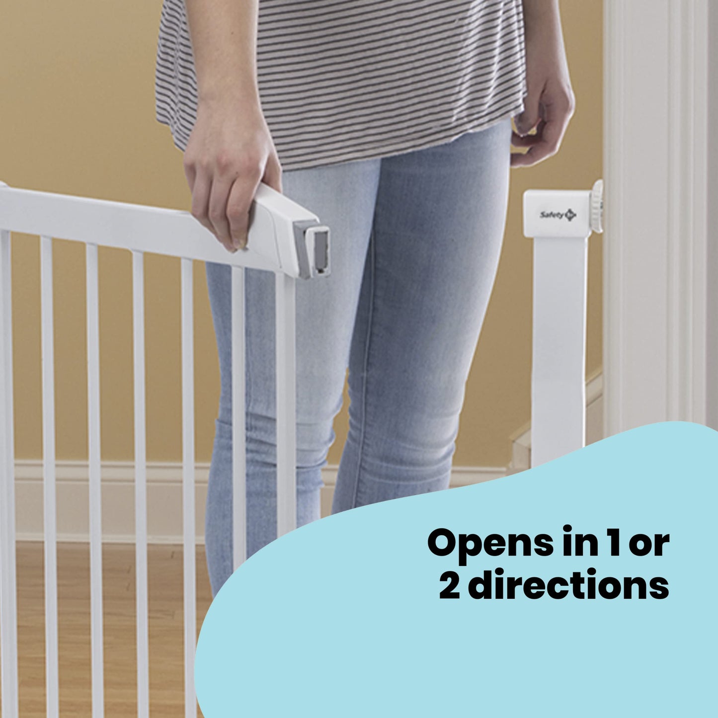 Safety 1st Flat Step turvavärav, 73–80 cm, valge