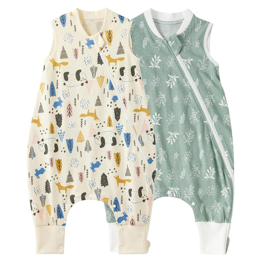 Duomiaomiao unisex beebide magamiskott jalgadega, suurus L, puuvill, kevad/suvi (2tk)