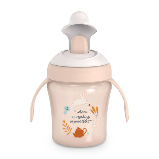 SUAVINEX joogitops Wonderland roosa, 200 ml, +6 kuud