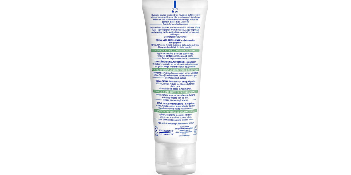 Mustela Stelatopia näokreem väga kuiva ja atoopilise naha jaoks, 40 ml