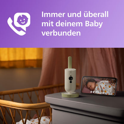 AVENT Philips Connected beebimonitor SCD643/26, rakendusega, valge