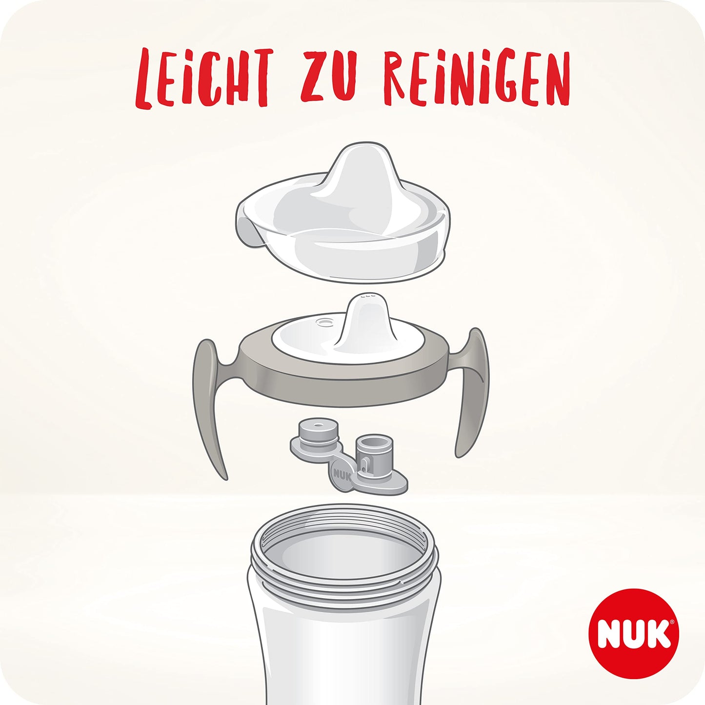 NUK Trainer Cup 230 ml, roosa pingviin, 6+ kuud