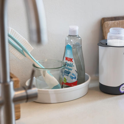 NUK Twist pudelihari käsnaga ja integreeritud pudeliluti harjaga, münt, 1 tk