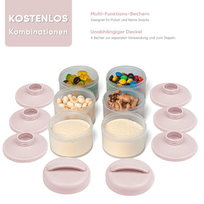 Termichy virnastatav piimapulbri dosaator 4x, heleroosa