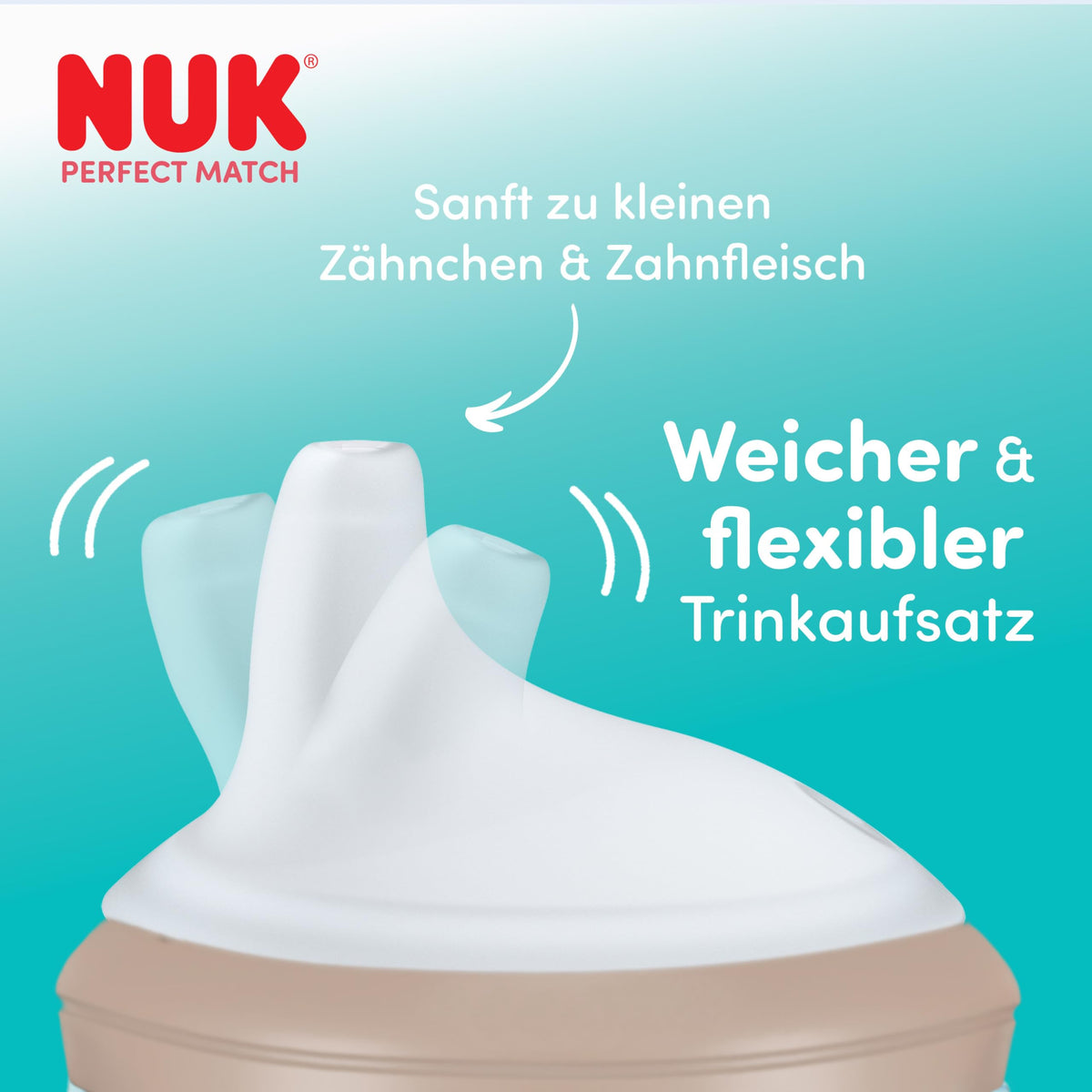 NUK Perfect Match õppetass Miki Hiir, 6+ kuud, 150 ml, beež (Greige)