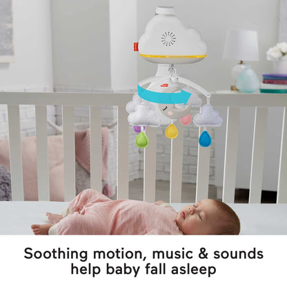 Fisher-Price Calming Clouds muusika- ja valguskarussell, 2-ühes: voodikarussell ja öövalgusti