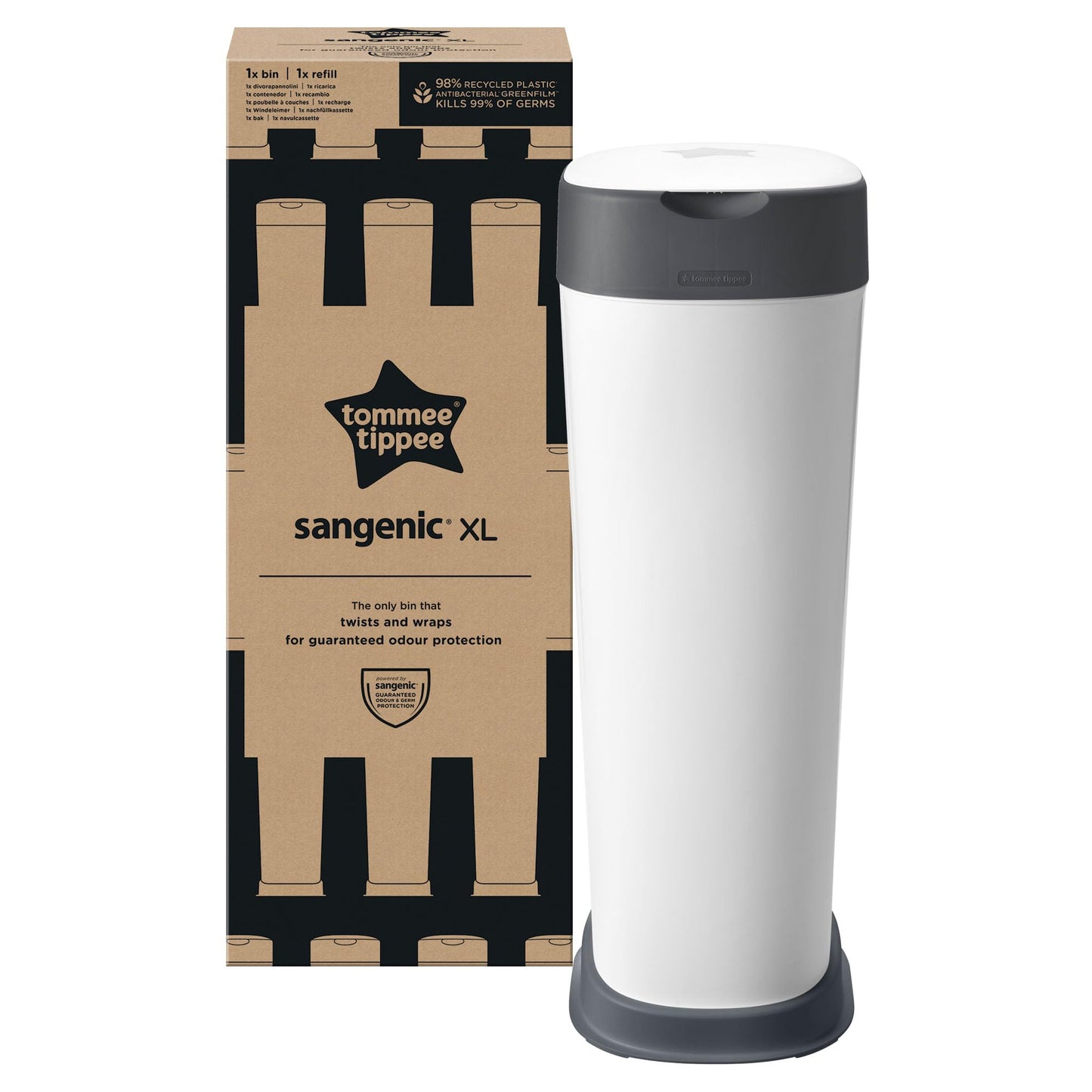 Tommee Tippee Twist & Click XL mähkmekonteiner – 1 täitekassett