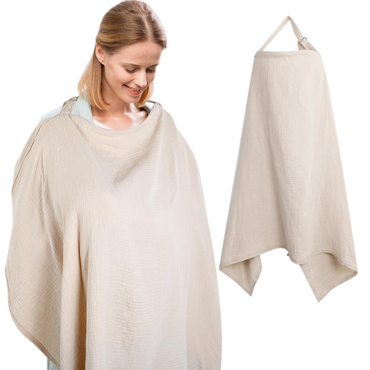 Cozary 100% puuvillane imetamislina, 76 × 110 cm, beež