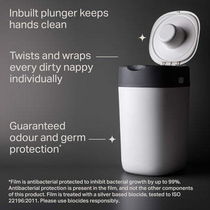 Tommee Tippee Twist & Click mähkmekonteiner koos 2 kassetiga