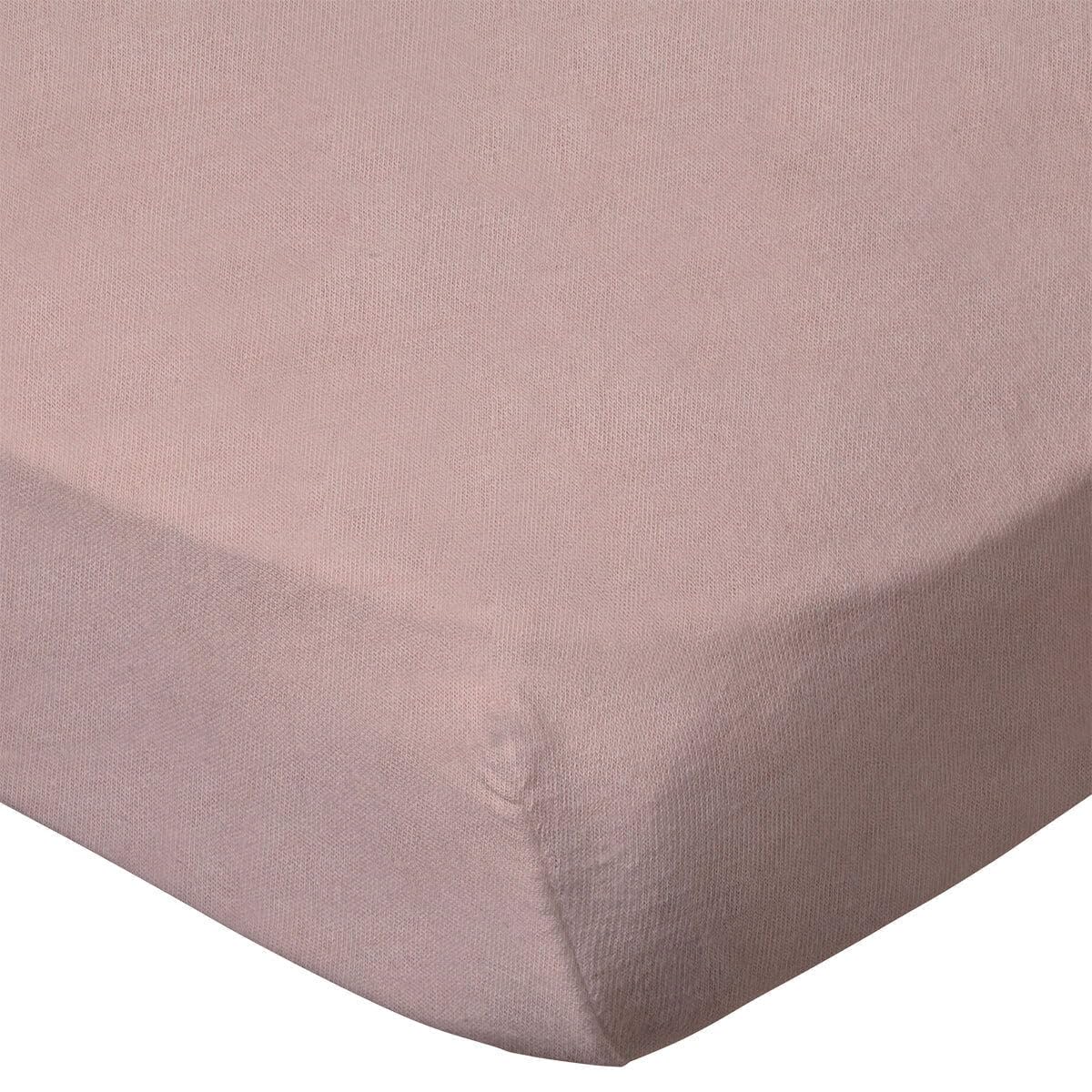 Babycalin kummiga voodilina, valge/roosa, 70 x 140 cm, 2 tk