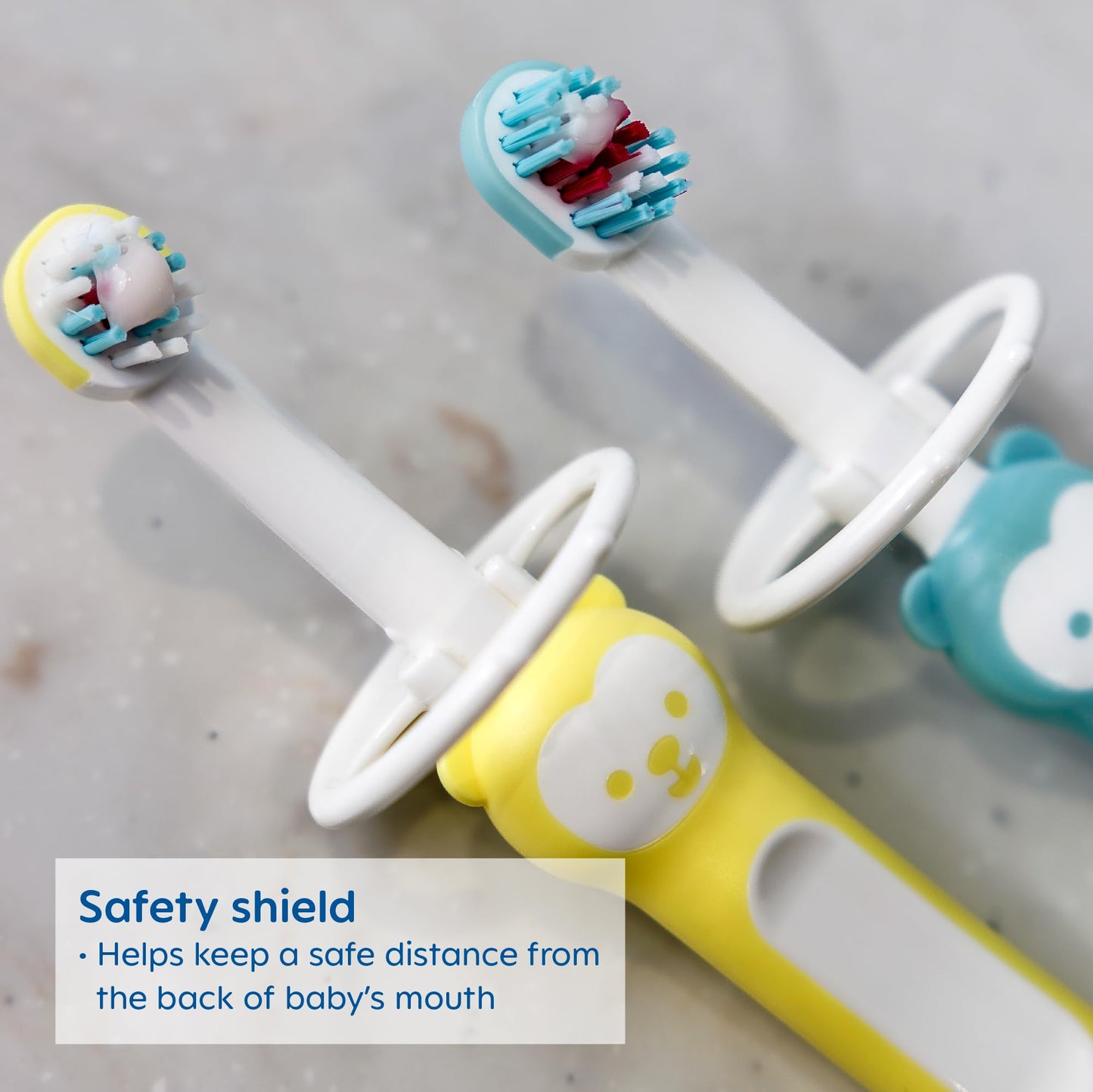 MAM Learn to Brush hambaharjakomplekt beebile (5+ kuud), sinine