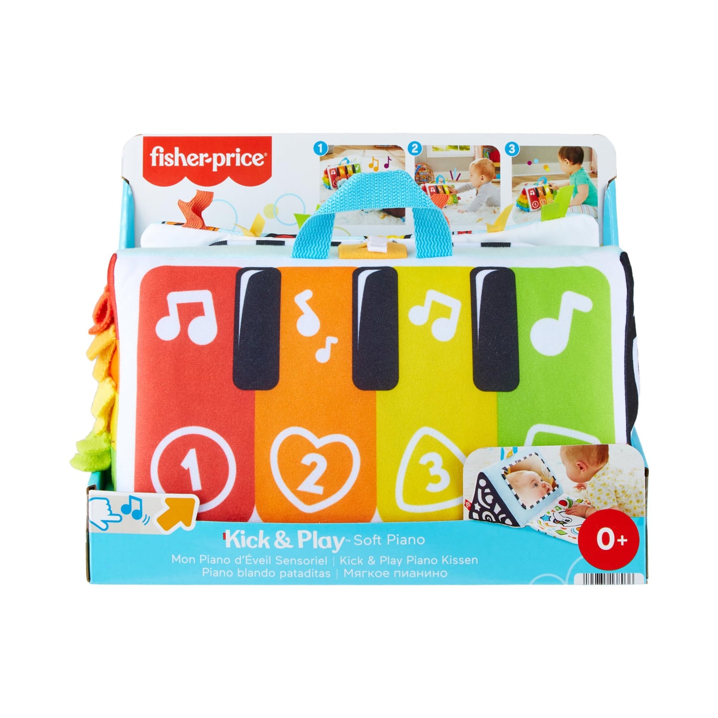 Fisher-Price Kick & Play pehme muusikaline beebiklaver tulede ja helidega, alates sünnist