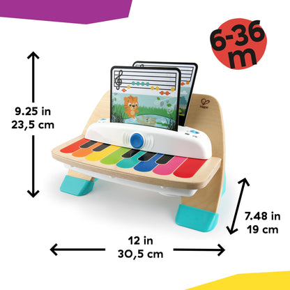 Baby Einstein & Hape Magic Touch puidust mängupiano, Montessori muusikamänguasi, 6+ kuud